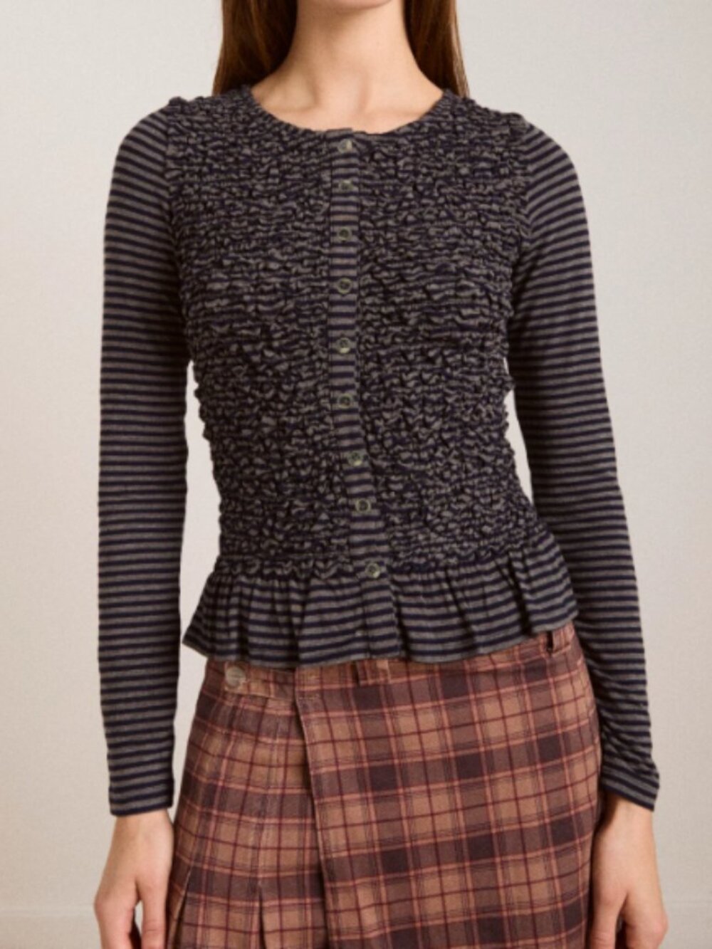 Peggy Smocked Cardi